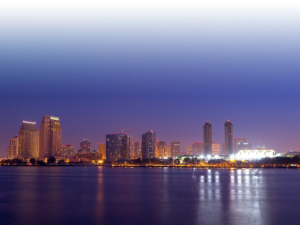 San Diego Skyline background image